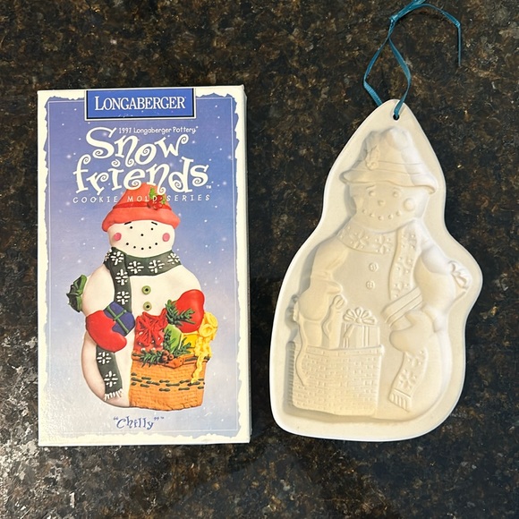 Longaberger Cookie Mold 1997 Snow‎ Friends Series, VINTAGE “Chilly” - Picture 1 of 4